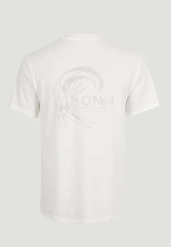 acheter en ligne O’Neill Circle Surfer – T-Shirt Imprimé – Snow White 8