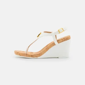 Lauren Ralph Lauren Jeannie Wedge – Tongs – Snow White marque pas cher en ligne 11