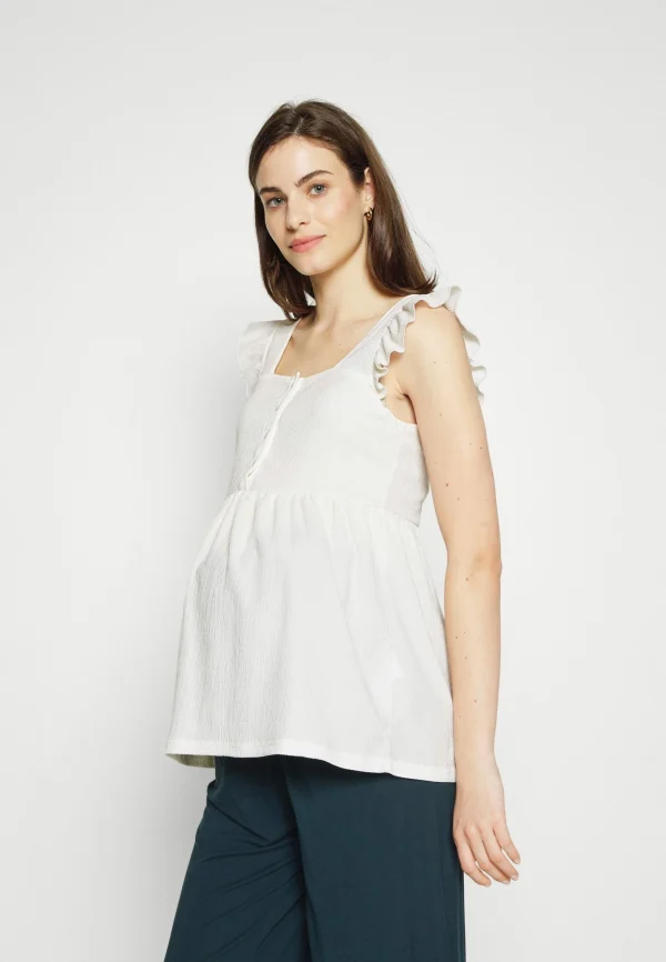 Mamalicious Mlcaileen Top – Blouse – Snow White styles dernier cri 1