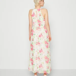 Vero Moda Vmkatniss Button Maxi Dress – Robe De Cocktail – Snow White/Pink Rosa soldes officiel 12