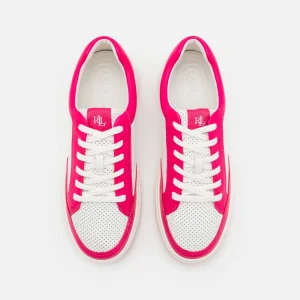 Lauren Ralph Lauren Hailey Ii Lace – Baskets Basses – Snow White/Sport Pink achetez pas cher 17