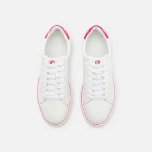 boutique pas cher Lauren Ralph Lauren Angeline – Baskets Basses – Snow White/Sport Pink 17