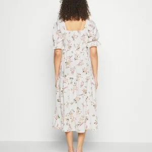 Vero Moda Tall Calf Smock Dress – Robe De Jour – Snow White/Svea Nouvelle Collection 12