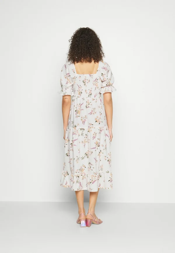 Vero Moda Tall Calf Smock Dress – Robe De Jour – Snow White/Svea Nouvelle Collection 4