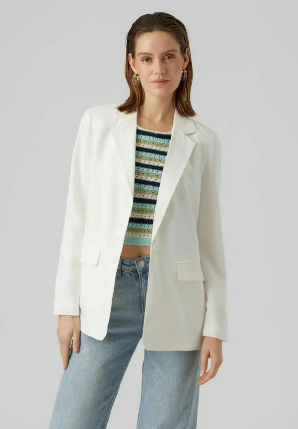 site soldes Vero Moda Carmen Ls – Blazer – Snow White 1