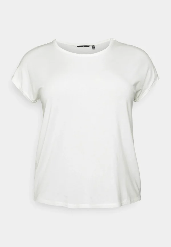 ultratendance Vero Moda Curve Vmaya Plain – T-Shirt Basique – Snow White 6