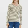 Satisfait ou Remboursé Vero Moda Mit Langen Ärmeln Gestreiftes – Pullover – Snow White 17