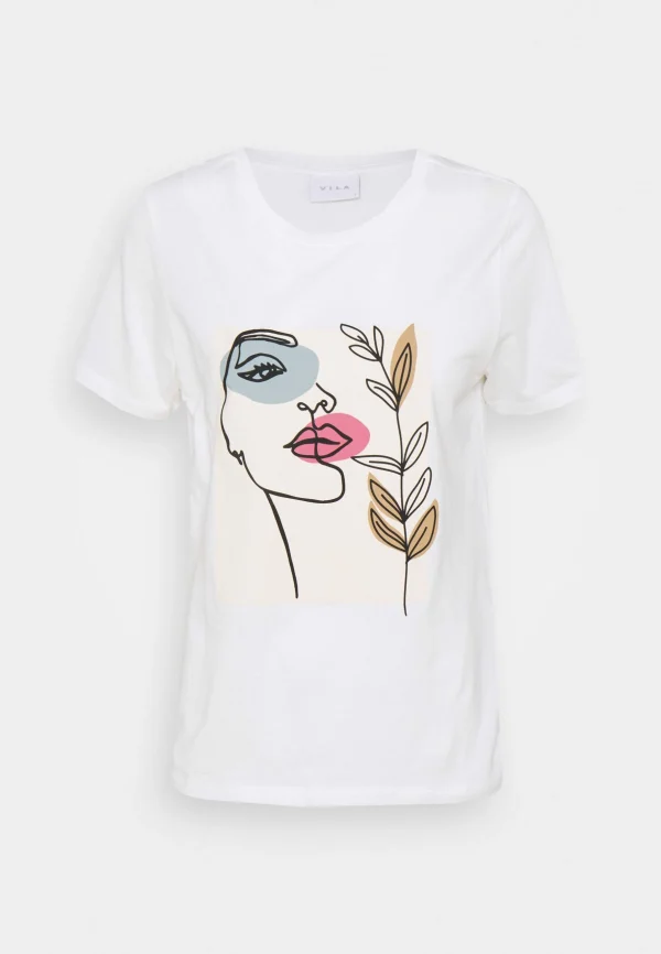 en ligne Vila Vivulkana – T-Shirt Imprimé – Snow White 1