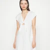 Vero Moda Petite Vmmymilo Cap Sleeve Mini Dress – Robe De Jour – Snow White magasin solde 23