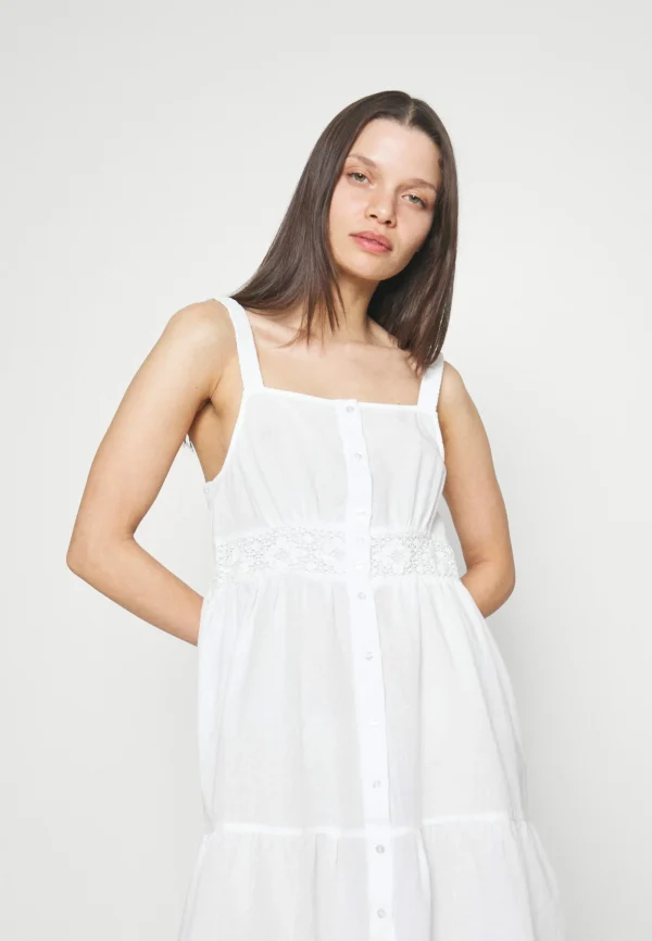 Vero Moda Petite Vmmilan Short Dress – Robe De Jour – Snow White Meilleur Prix Garanti 5