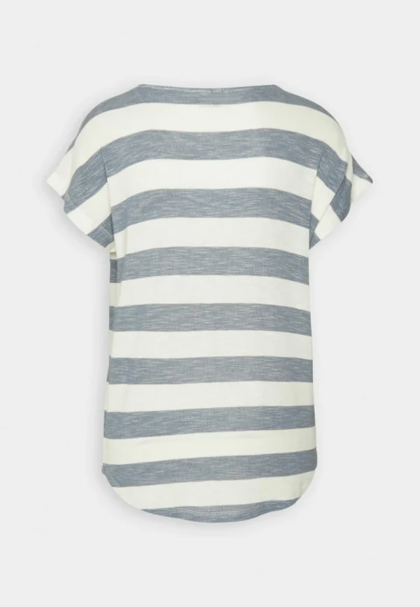 vente luxe pas cher Vero Moda Vmwide Stripe – T-Shirt Imprimé – China Blue/Snow White 7