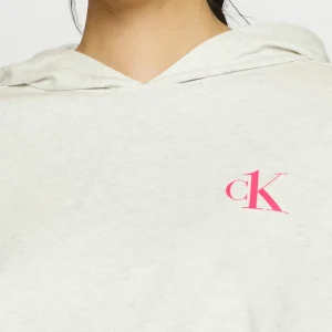 soldes officiel CALVIN KLEIN UNDERWEAR One Lounge Hoodie – Haut De Pyjama – Snow Heather 15