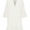 en promotion Vero Moda Vmmilan 3/4 Short Wvn – Robe De Jour – Snow White 17