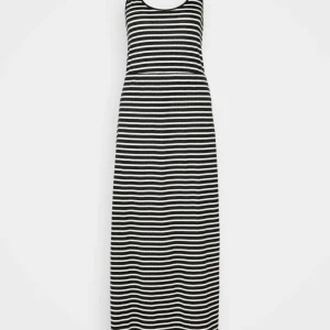 à prix très bas Vila Vidarling Dress – Robe Longue – Black/Optical Snow 16