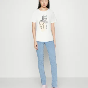 achat pas cher Vila Vivulkana – T-Shirt Imprimé – Snow White 10