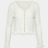 excellent qulity Vila Petite Visalli Vneck Cardigan Petite – Gilet – Snow White 25