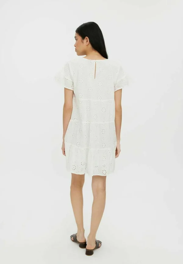 de garantie authentique Vero Moda Mit Kurzen Ärmeln Broderie Anglaise – Robe De Jour – Snow White 4