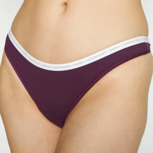 CALVIN KLEIN UNDERWEAR Thong 2 Pack – String – Rhone/Snow Heather shopping pas cher 18