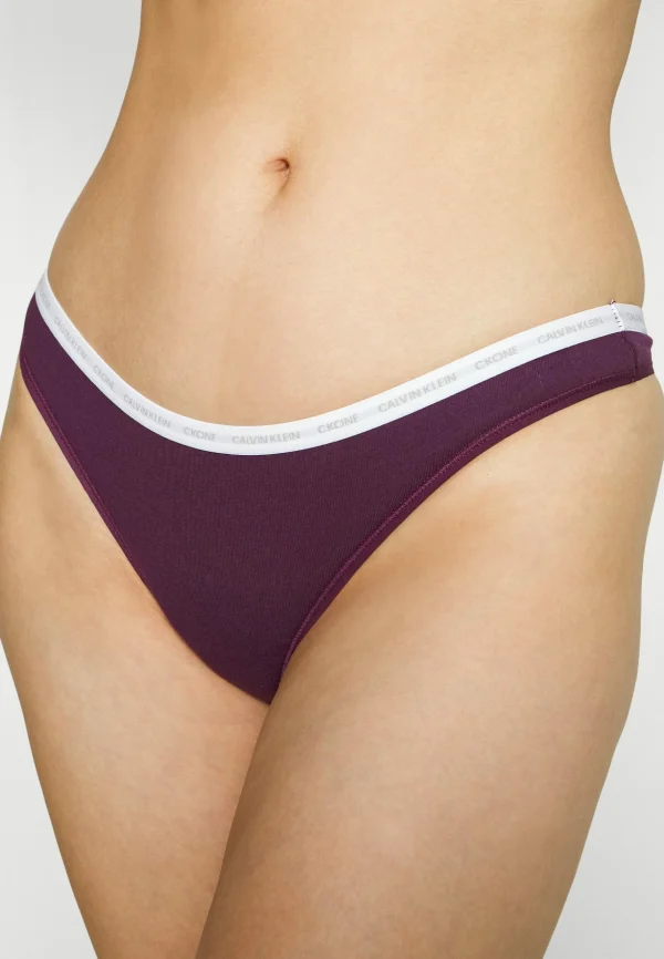 CALVIN KLEIN UNDERWEAR Thong 2 Pack – String – Rhone/Snow Heather shopping pas cher 7