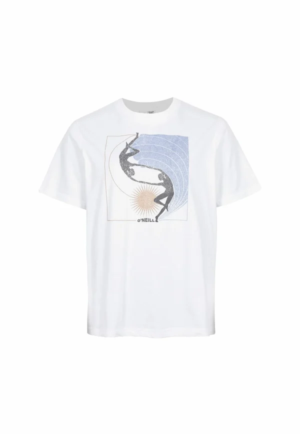 soldes pas cher O’Neill Allora Graphic – T-Shirt Imprimé – Snow White 1