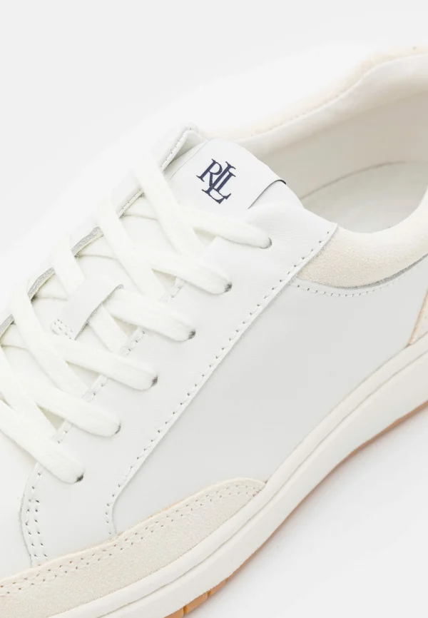 Lauren Ralph Lauren Hailey Lace – Baskets Basses – Snow White/Club House Cream Promotio de vente 8