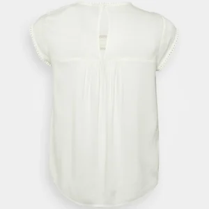 Vero Moda Curve Vmdebbie Pleat – T-Shirt Imprimé – Snow White à prix d'occasion 7