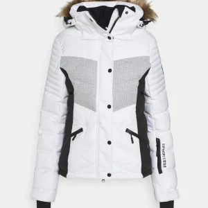 Superdry Snow Luxe Puffer – Veste De Ski – White vente à bas prix 28