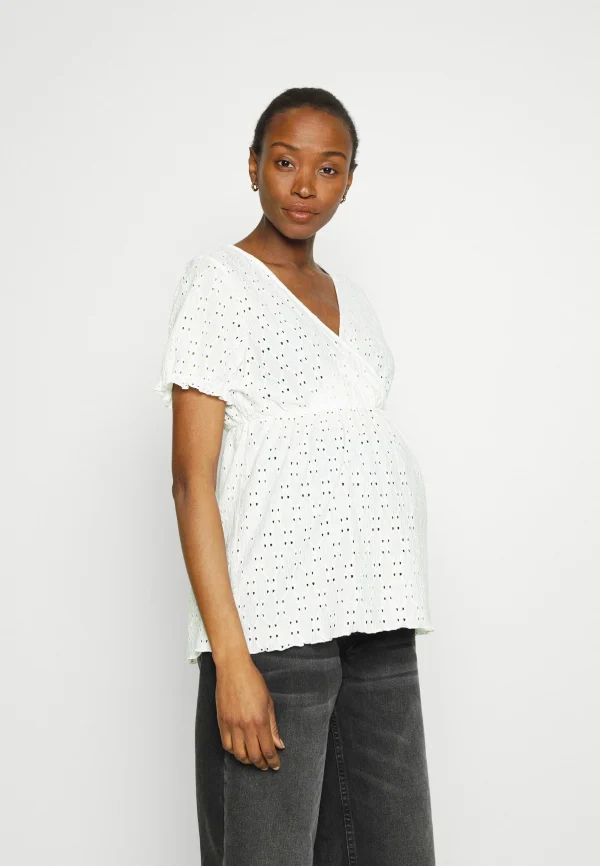 Vero Moda Maternity Vmmmulrikke Top – T-Shirt Imprimé – Snow White Satisfait ou Remboursé 1