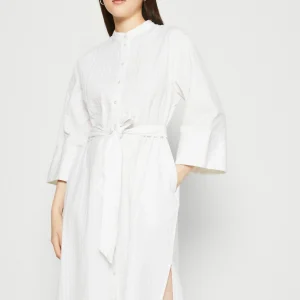 Selected Femme Slfrosalia Midi Shirt Dress – Robe Chemise – Snow White site soldes 14