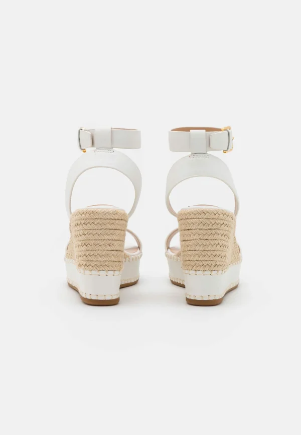 magasin pour Lauren Ralph Lauren Hilarie Wedge – Sandales À Plateforme – Snow White 5