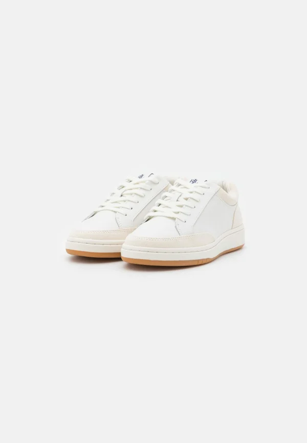 Lauren Ralph Lauren Hailey Lace – Baskets Basses – Snow White/Club House Cream Promotio de vente 4