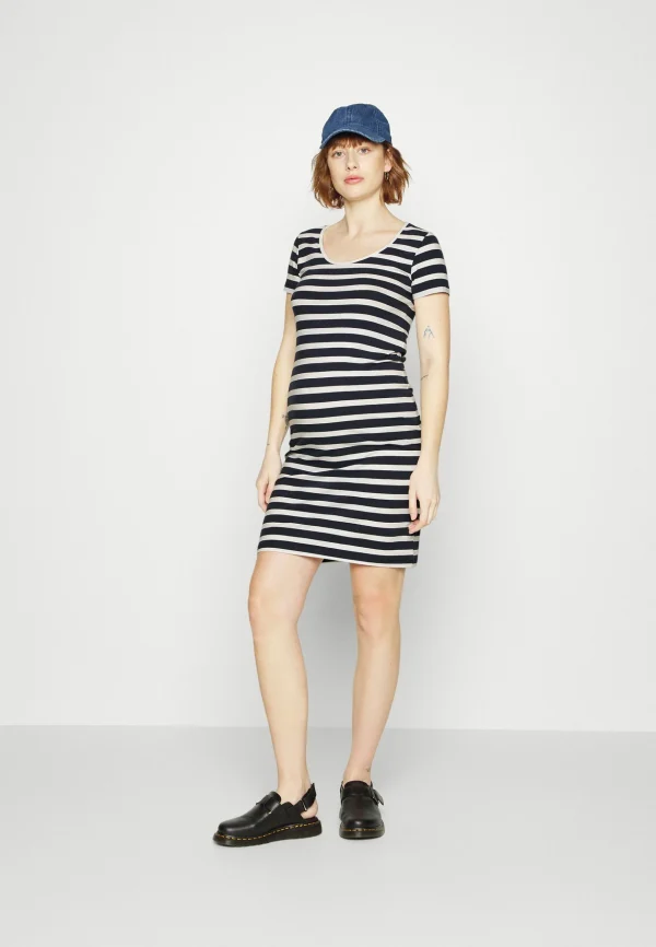 Vero Moda Maternity Vmmmolly Short Dress – Robe En Jersey – Navy/Snow White magasins pour 3