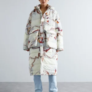 vente à bas prix Henrik Vibskov Tabasco Long Coat – Manteau D’Hiver – Snow Tomato Mouse 12