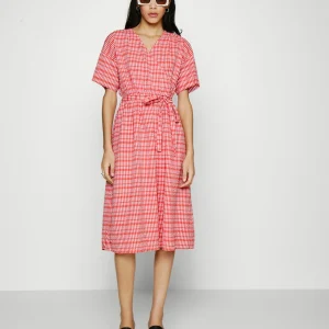 Dernières Nouveautés Vero Moda Vmdixie Wrap Calf Dress – Robe De Jour – Bittersweet/Snow White 10