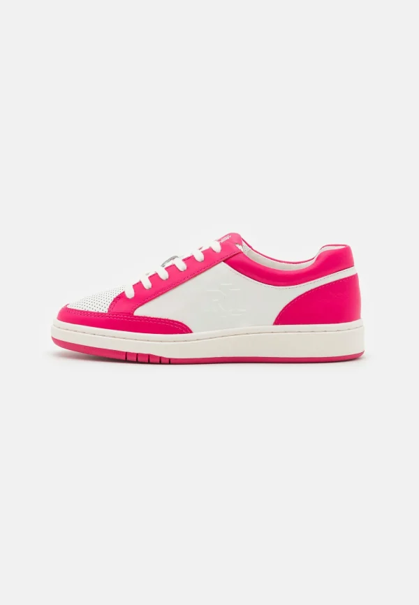 Lauren Ralph Lauren Hailey Ii Lace – Baskets Basses – Snow White/Sport Pink achetez pas cher 3