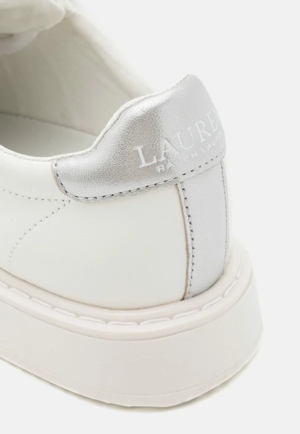 Lauren Ralph Lauren Angeline Lace – Baskets Basses – Bright Silver/Snow White mode 8