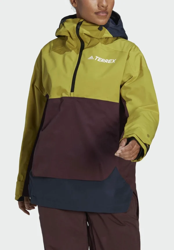 france ADIDAS PERFORMANCE Terrex 2 Layer Rain.Rdy Snow Skianorak – Veste De Snowboard – Pulse Olive/Legend Ink/Shadow Maroon 6