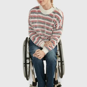 à prix promos Tommy Hilfiger Adaptive Signature – Pullover – Snow White Multi 11