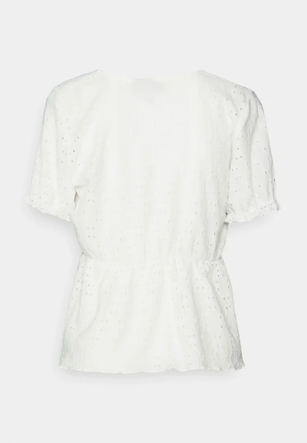 achat Vero Moda Vmulrikke Broderie Anglais – Blouse – Snow White 3