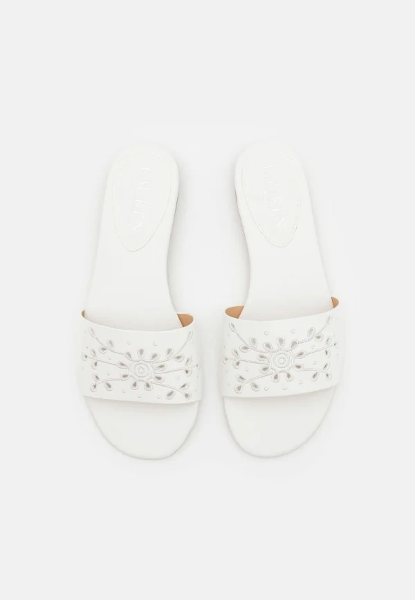 prix de gros Lauren Ralph Lauren Andee Eylt Sandals Slide – Mules – Snow White 6