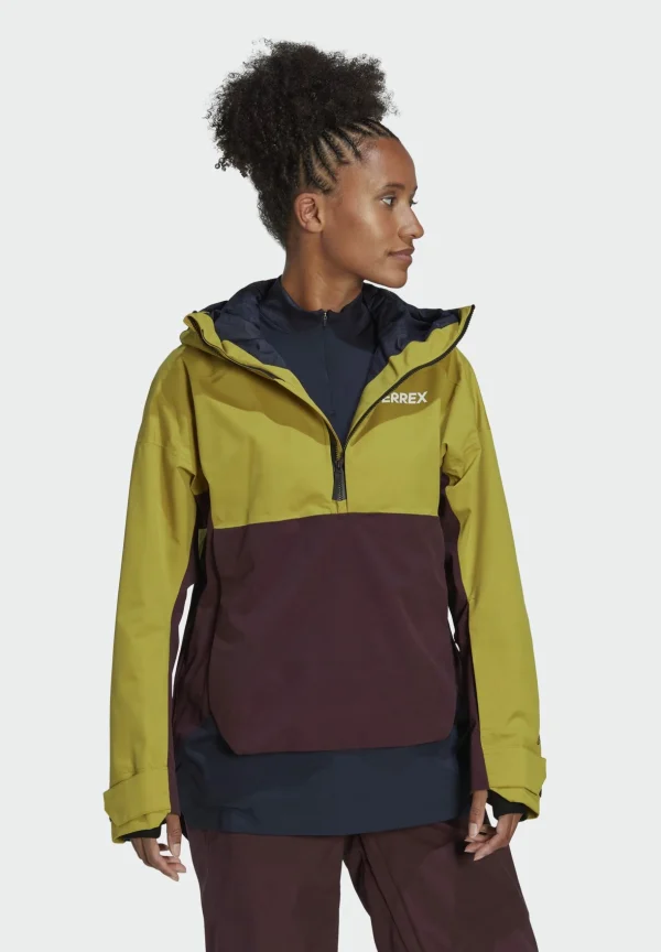 france ADIDAS PERFORMANCE Terrex 2 Layer Rain.Rdy Snow Skianorak – Veste De Snowboard – Pulse Olive/Legend Ink/Shadow Maroon 7