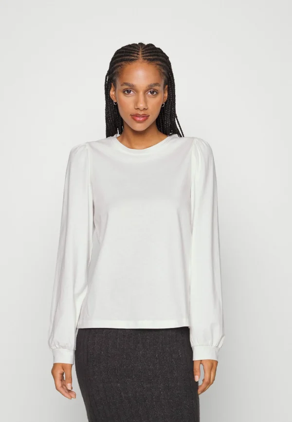 Service Clients Dédié Vero Moda Vmkerry Ls O Neck Vma Noos – T-Shirt À Manches Longues – Snow White 1