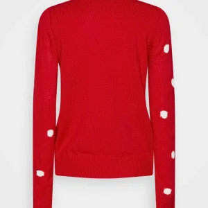 magasin en ligne france Vero Moda Vmtinsel O-Neck Xmas – Pullover – Chinese Red/Snow White/Sepia Tint/Chocolate Plum/Gold 7