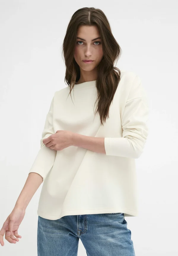 My Essential Wardrobe Elle Boxy – Sweatshirt – Snow White Les achats en ligne 1