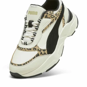 Meilleur Service Puma Cassia Animal – Baskets Basses – Alpine Snow- Black-Frosted Ivory 14