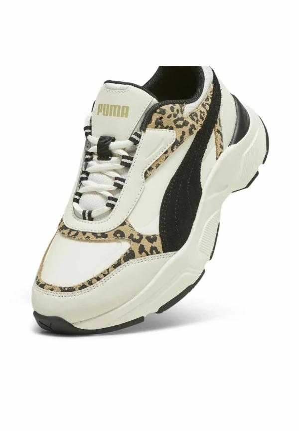 Meilleur Service Puma Cassia Animal – Baskets Basses – Alpine Snow- Black-Frosted Ivory 5