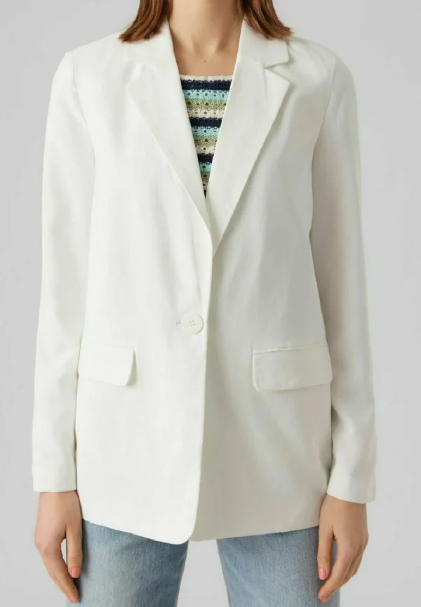 site soldes Vero Moda Carmen Ls – Blazer – Snow White 5