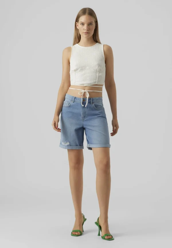 Vero Moda Vmcamma Crop – Débardeur – Snow White bas prix 3