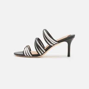 Lauren Ralph Lauren Lorraine Heel – Mules À Talons – Black/Snow White Boutique officielle 11