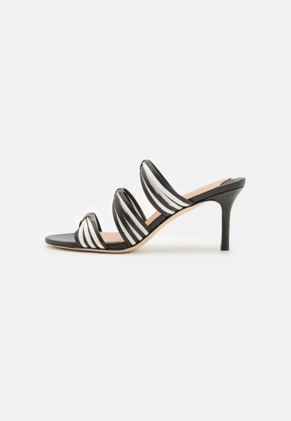 Lauren Ralph Lauren Lorraine Heel – Mules À Talons – Black/Snow White Boutique officielle 3